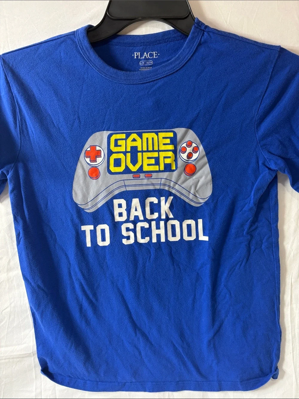 The Children's Place Blue 'Game Over' Graphic Tee with Controller Print